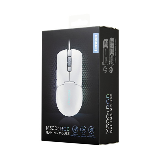 Souris de jeu Lenovo Legion M300s RGB - Glacier White (GY51H47351)