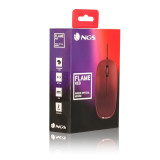 Souris filaire NGS Flame Rouge (FLAMERED)