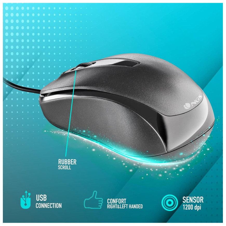 Souris filaire NGS 12000 DPI (EASYDELTA)