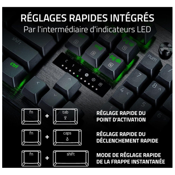 Clavier Gaming Optique Razer Huntsman V3 Pro - AZERTY (RZ03-04970500-R3F1)