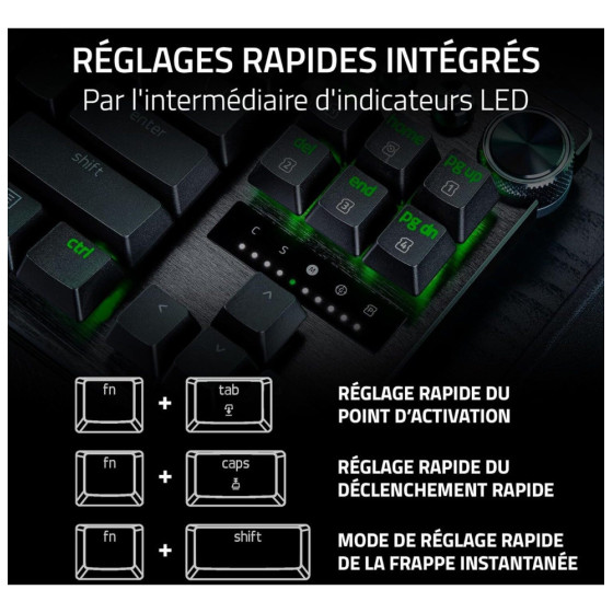 Clavier Gamer Razer Huntsman V3 Pro Tenkeyless usb - AZERTY (RZ03-04980500-R3F1)