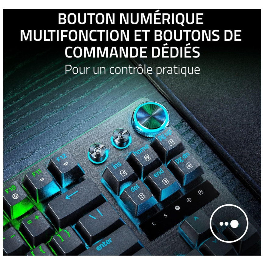 Clavier Gamer Razer Huntsman V3 Pro Tenkeyless usb - AZERTY (RZ03-04980500-R3F1)