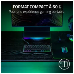  Clavier Gamer Razer Huntsman V3 Pro Mini USB - AZERTY (RZ03-04990500-R3F1)