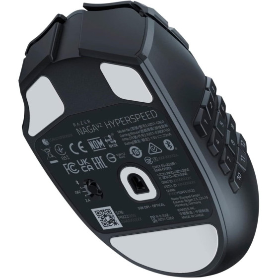 Souris sans fil Gaming Razer Naga V2 Hyperspeed (RZ01-03600100-R3G1)