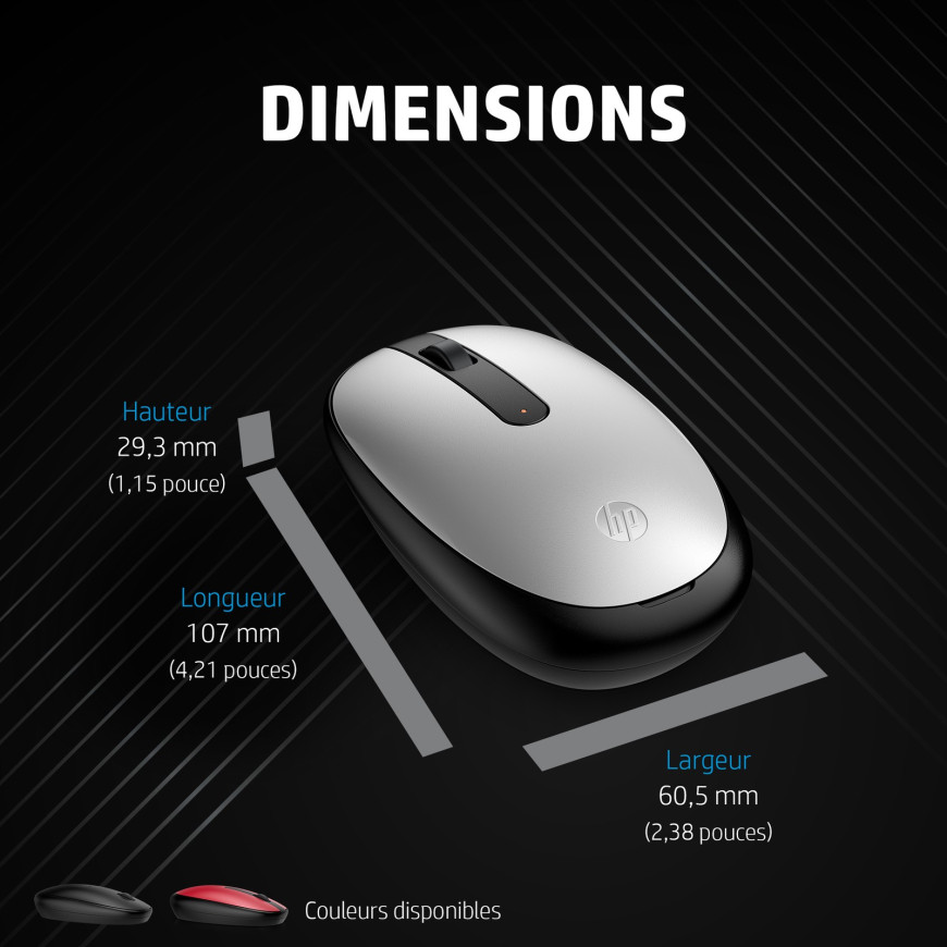 Souris sans fil Bluetooth HP 240 (43N05AA)