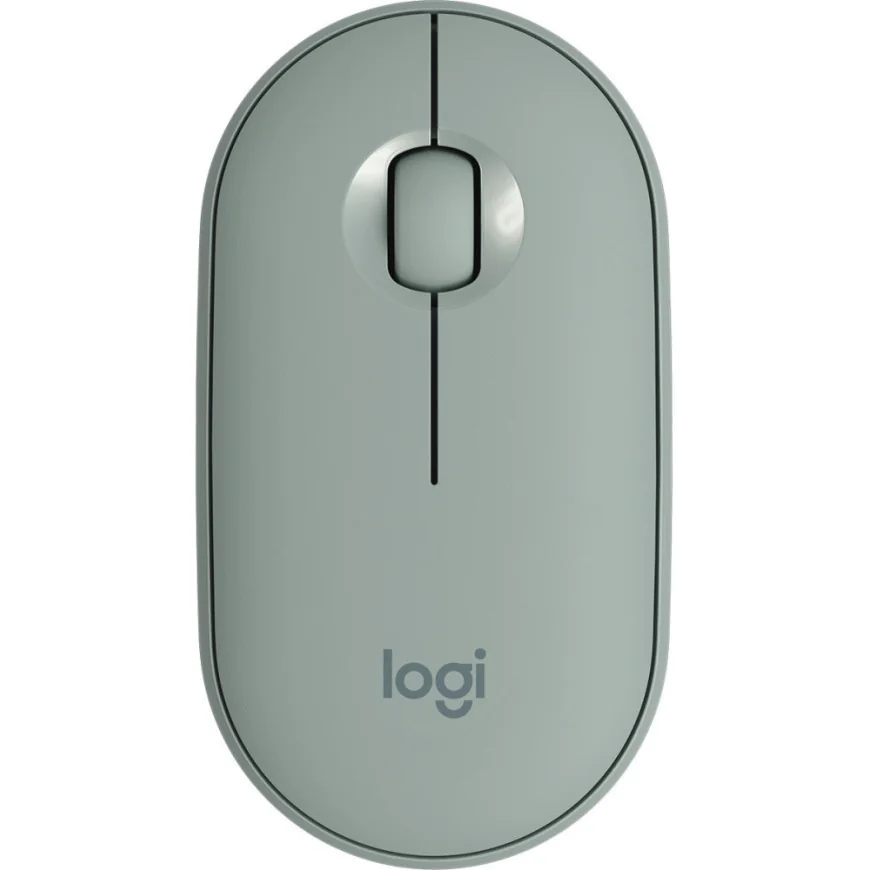 Souris sans fil Bluetooth Logitech Pebble M350 Eucalyptus (910-005720)