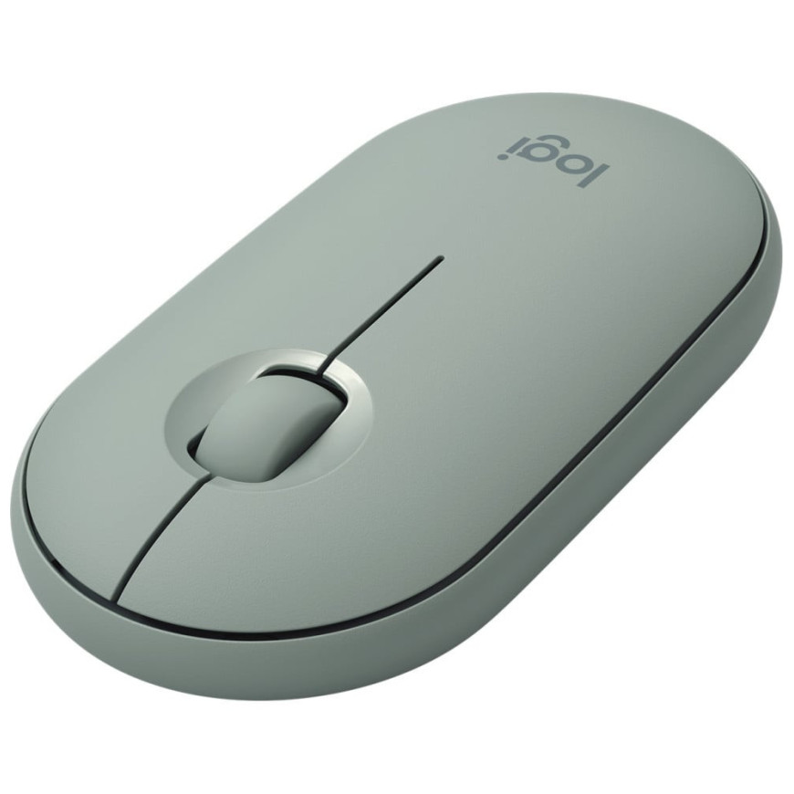 Souris sans fil Bluetooth Logitech Pebble M350 Eucalyptus (910-005720)