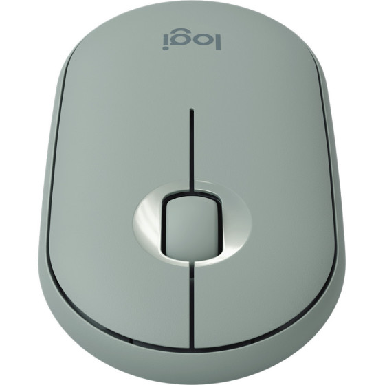 Souris sans fil Bluetooth Logitech Pebble M350 Eucalyptus (910-005720)
