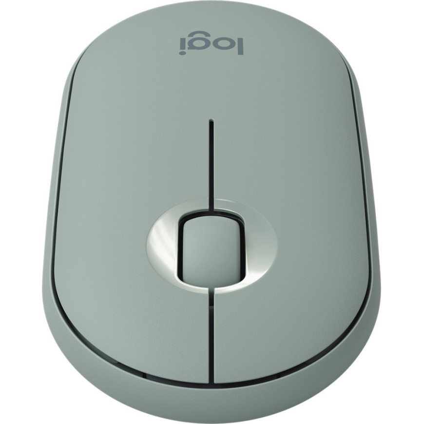 Souris sans fil Bluetooth Logitech Pebble M350 Eucalyptus (910-005720)
