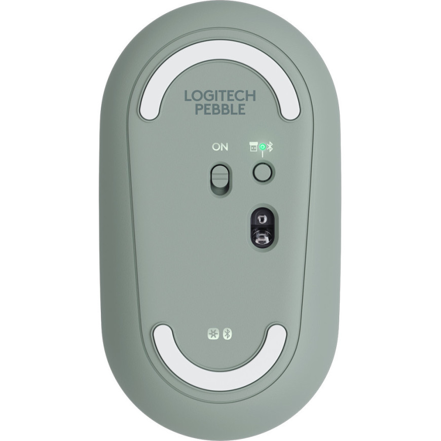 Souris sans fil Bluetooth Logitech Pebble M350 Eucalyptus (910-005720)