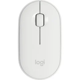 Souris sans fil Bluetooth Logitech Pebble M350 Blanc cassé (910-005716)