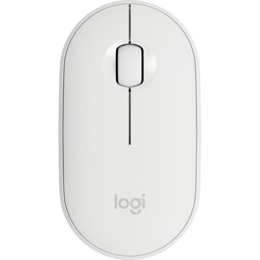 Souris sans fil Bluetooth Logitech Pebble M350 Blanc cassé (910-005716)