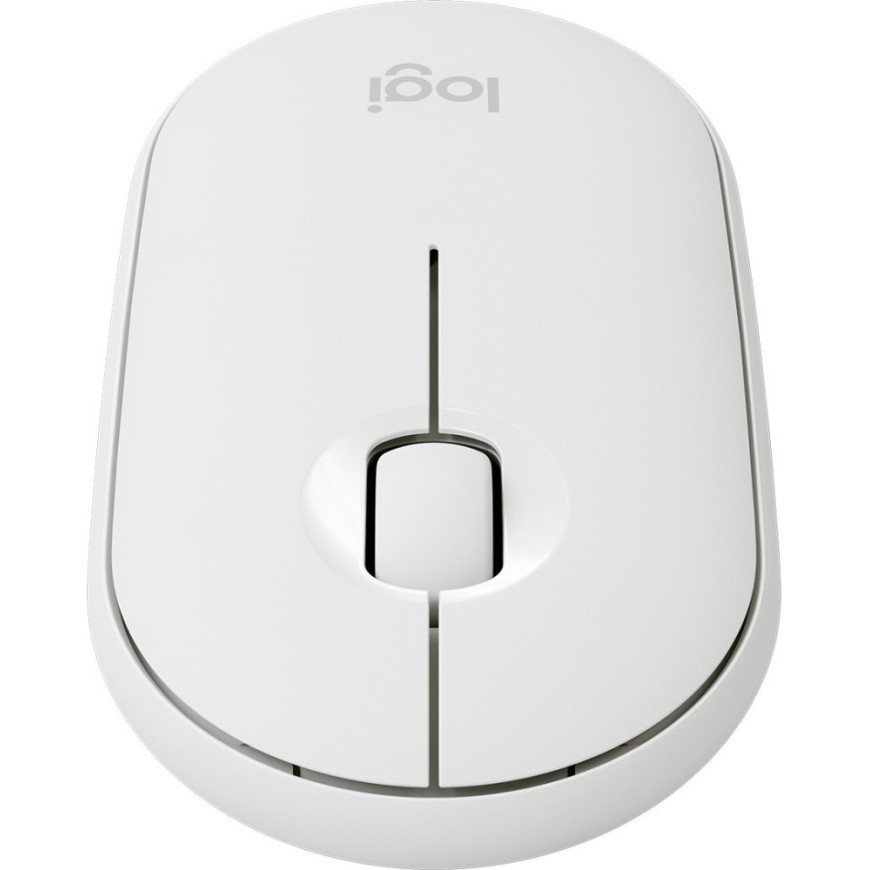 Souris sans fil Bluetooth Logitech Pebble M350 Blanc cassé (910-005716)