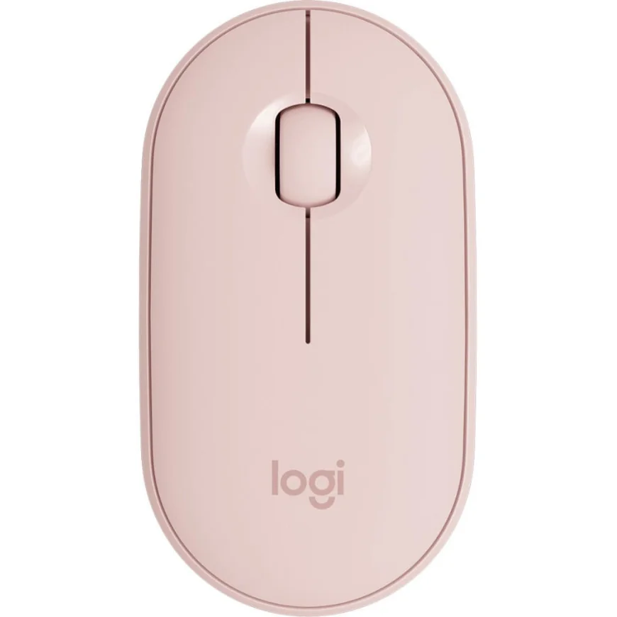 Souris sans fil Bluetooth Logitech Pebble M350 Rose (910-005717)