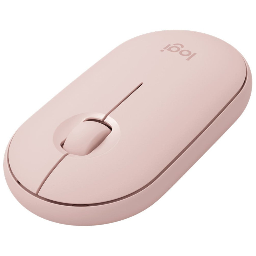 Souris sans fil Bluetooth Logitech Pebble M350 Rose (910-005717)
