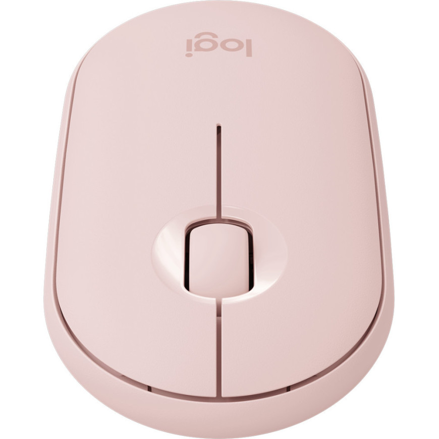 Souris sans fil Bluetooth Logitech Pebble M350 Rose (910-005717)