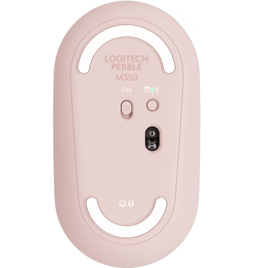 Souris sans fil Bluetooth Logitech Pebble M350 Rose (910-005717)