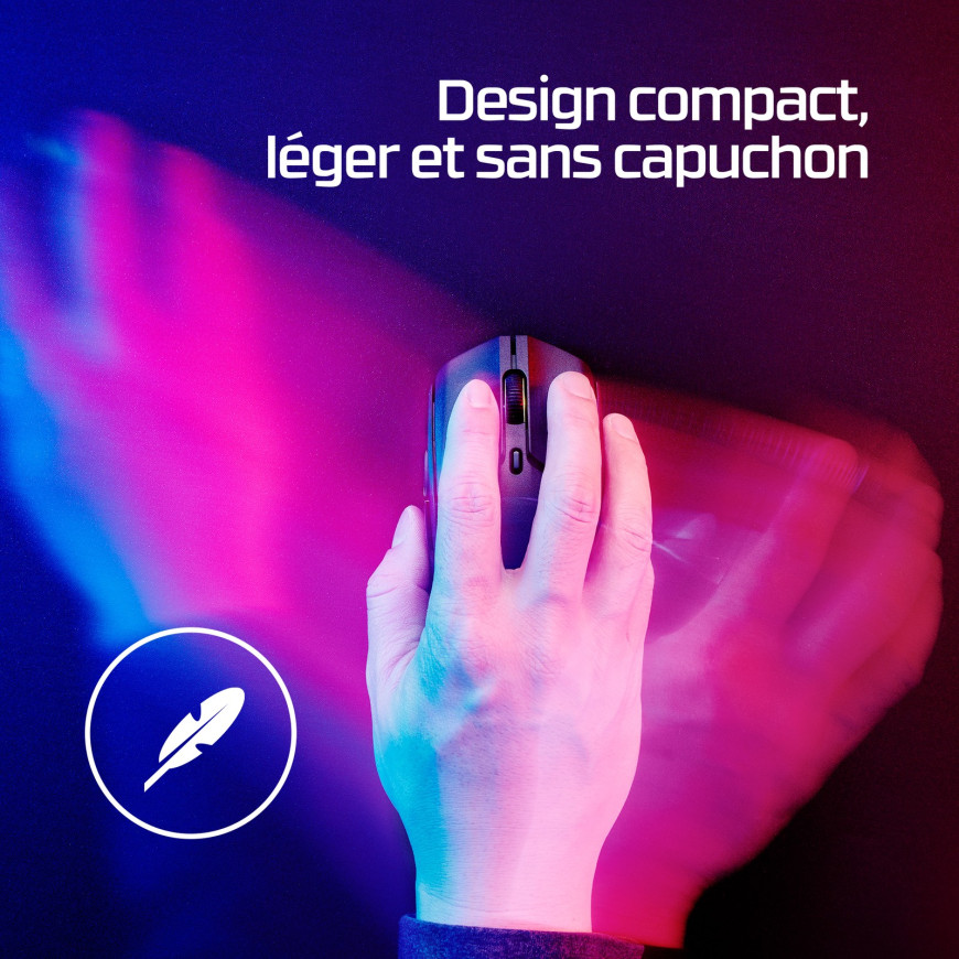 Souris de jeu sans fil Bluetooth HyperX Pulsefire Haste 2 (6N0B0AA)