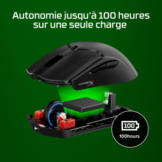 Souris gamer sans fil HyperX Pulsefire Haste 2 Mini (7D388AA)