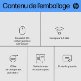 HP Souris silencieuse rechargeable 710 Souris silencieuse rechargeable HP 710 (6E6F2AA)