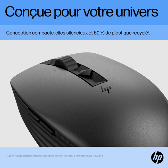 HP Souris silencieuse rechargeable 710 Souris silencieuse rechargeable HP 710 (6E6F2AA)