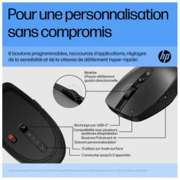  HP Souris silencieuse rechargeable 710 Souris silencieuse rechargeable HP 710 (6E6F2AA)