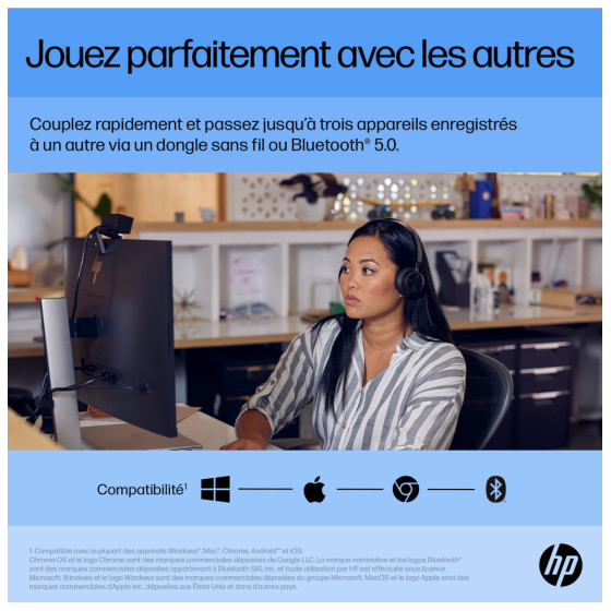 HP Souris silencieuse rechargeable 710 Souris silencieuse rechargeable HP 710 (6E6F2AA)