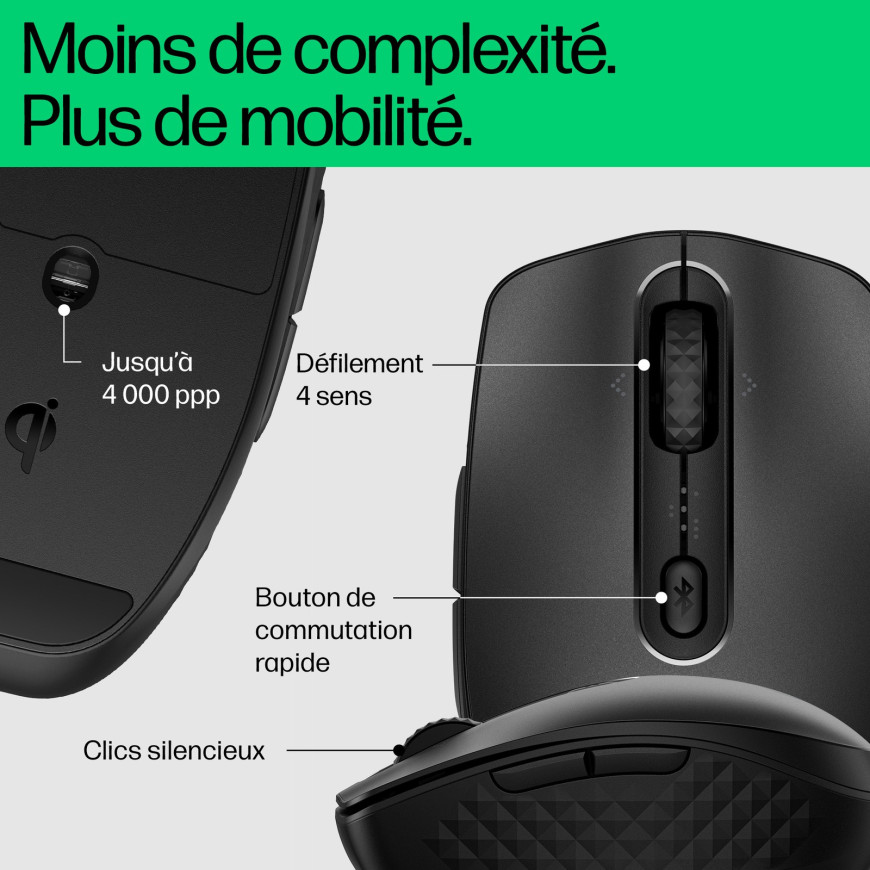 Souris sans fil rechargeable HP 695