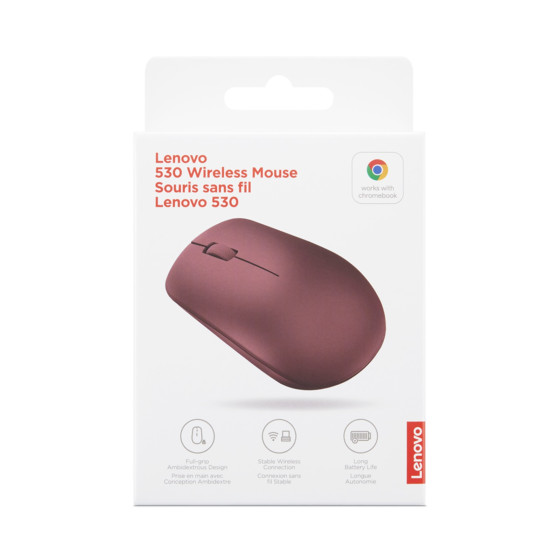 Souris sans fil USB Lenovo 530 - Cherry Red (GY50Z18990)
