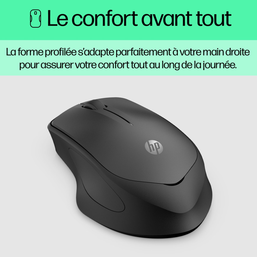 Souris sans fil silencieuse HP 280 (19U64AA)