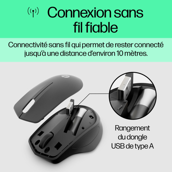 Souris sans fil silencieuse HP 280 (19U64AA)