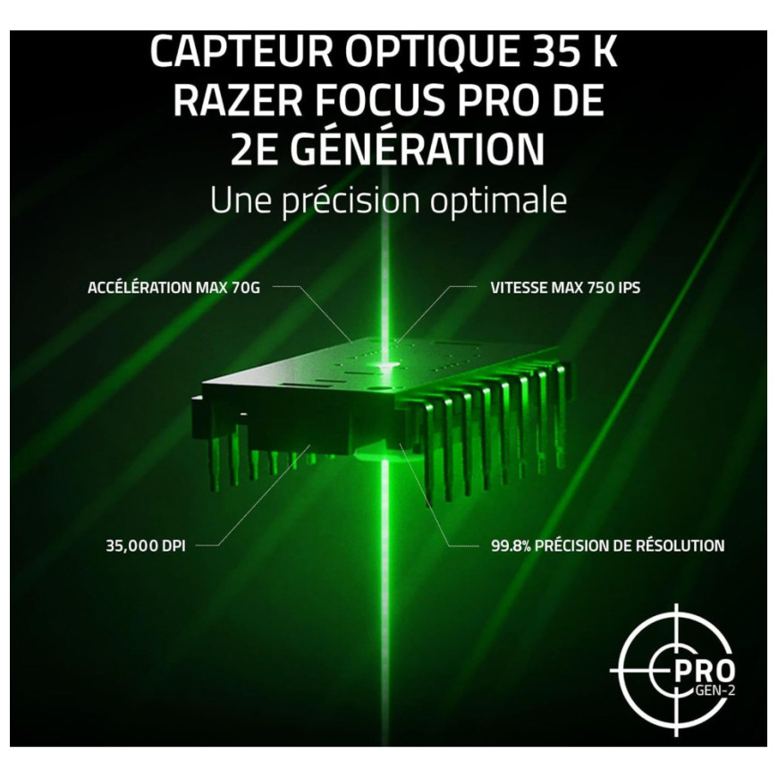 Souris gaming filaire Razer Basilisk V3 35K (RZ01-05230100-R3M1)