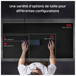  HyperX Tapis Pulsefire – Tapis de souris de gaming – Tissu (L) (4Z7X4AA)