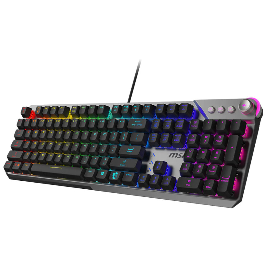 Clavier gaming rétroéclairé mécanique MSI STRIKE 600 SILENT - AZERTY