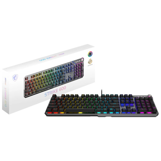 Clavier gaming rétroéclairé mécanique MSI STRIKE 600 SILENT - AZERTY