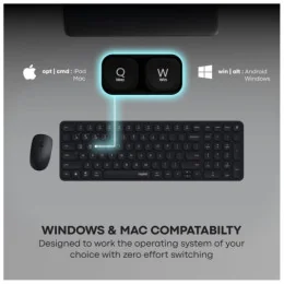  Ensemble sans fil souris + clavier Rapoo 9320M (AZERTY Français)