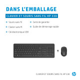 HP Ensemble combiné clavier et souris sans fil 330 - AZERTY (2V9E6AA)