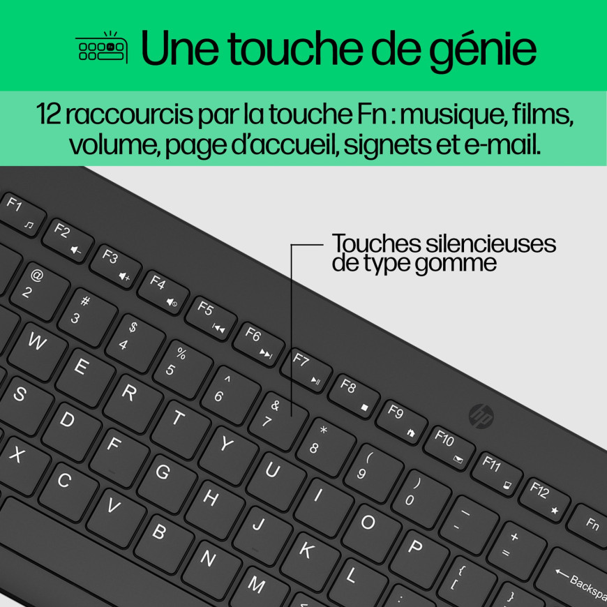 HP Ensemble combiné clavier et souris sans fil 330 - AZERTY (2V9E6AA)