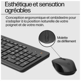 HP Ensemble combiné clavier et souris sans fil 330 - AZERTY  (2V9E6AA)
