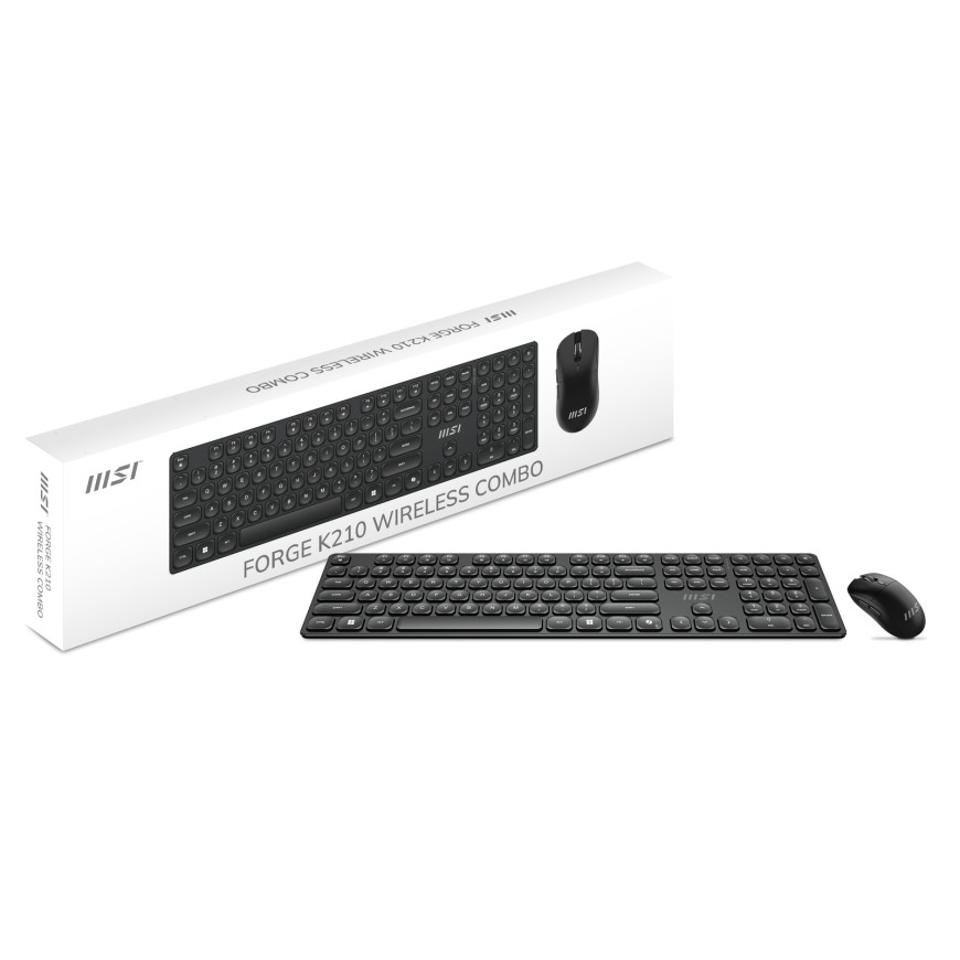 Ensemble clavier et souris sans fil MSI FORGE K210 - Qwerty (S11-43US221-Y92)