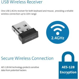  Ensemble sans fil souris + clavier Kensington compact Pro Fit - AZERTY (K75230FR)