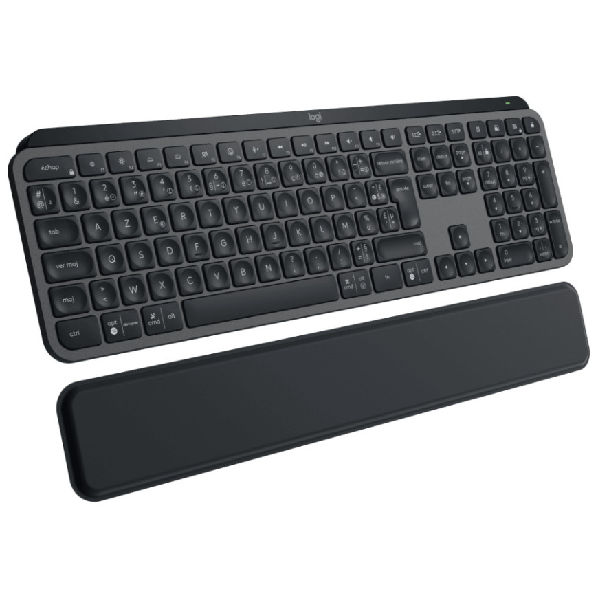 Clavier sans fil Logitech MX Keys Plus avec repose-poignets - AZERTY (920-009406)