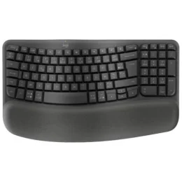 Logitech Wave Keys clavier RF sans fil + Bluetooth AZERTY Français Graphite (920-012286)