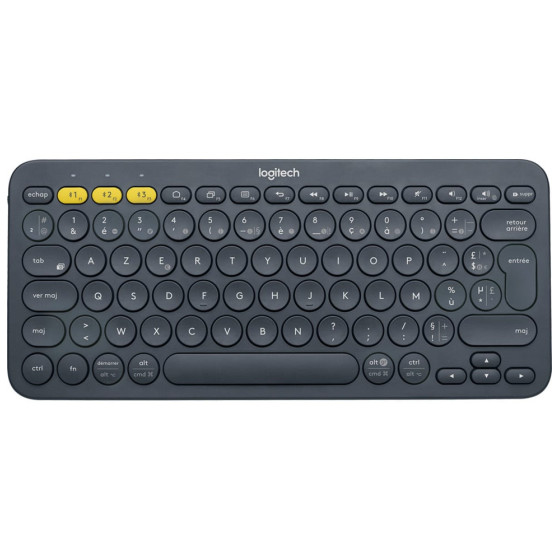 Clavier Bluetooth Multidispositif LOGITECH K380 Français (AZERTY) (920-007568)