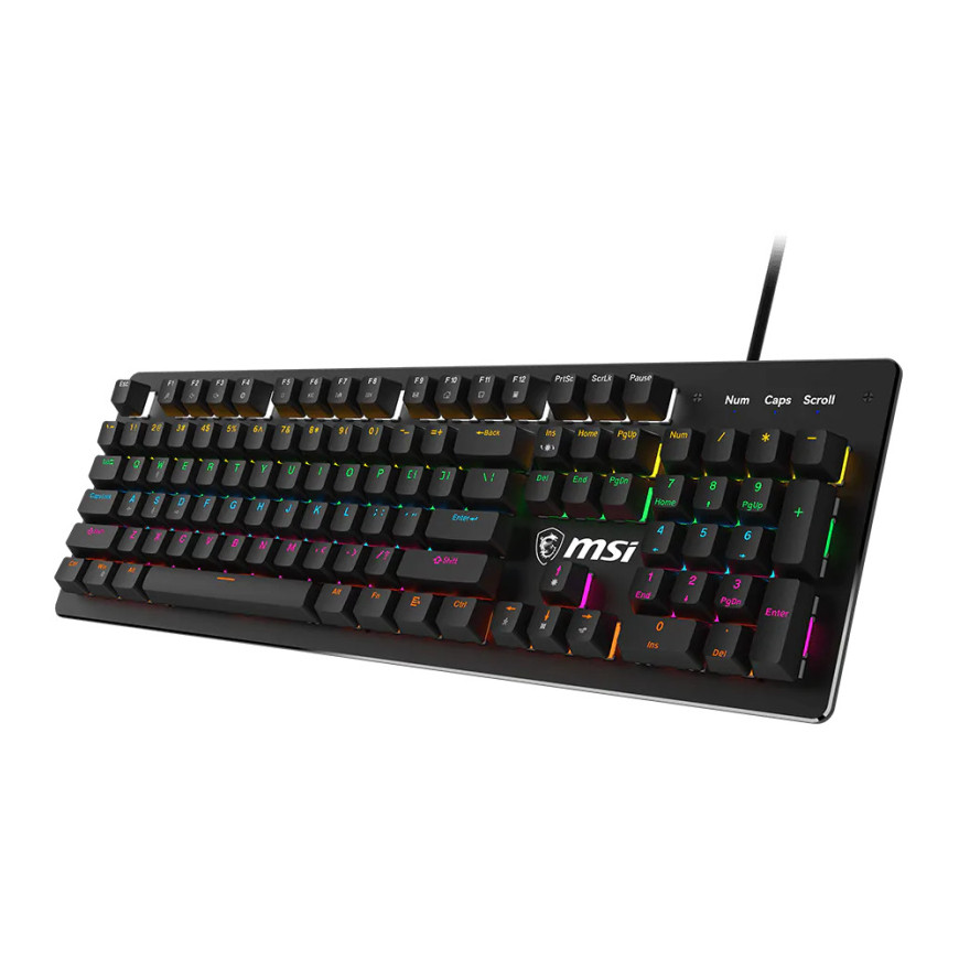 Clavier gaming rétroéclairé mécanique MSI FORGE GK300 BLUE - AZERTY