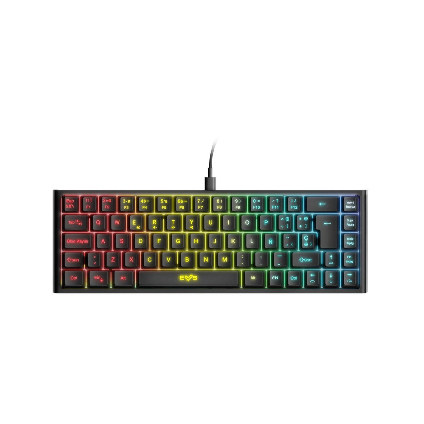 Clavier gaming rétroéclairé Energy Sistem ESG K4 Kompact RGB USB-C (AZERTY)
