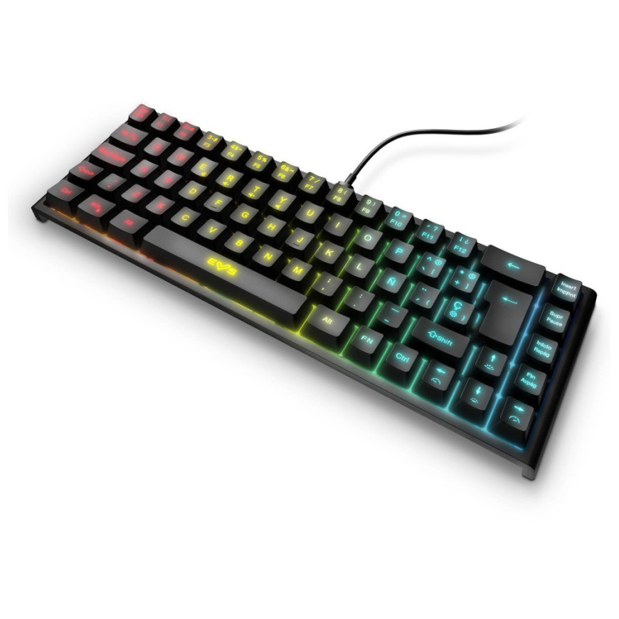 Clavier gaming rétroéclairé Energy Sistem ESG K4 Kompact RGB USB-C (AZERTY)