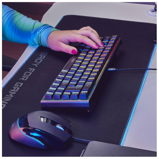 Clavier gaming rétroéclairé Energy Sistem ESG K4 Kompact RGB USB-C (AZERTY)