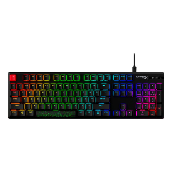 Clavier de jeu mécanique HyperX Alloy Origins PBT HX Rouge - AZERTY (639N3AA)