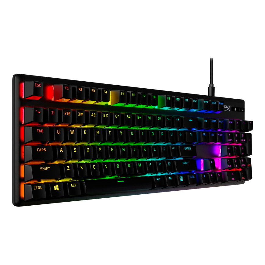 Clavier de jeu mécanique HyperX Alloy Origins PBT HX Rouge - AZERTY (639N3AA)
